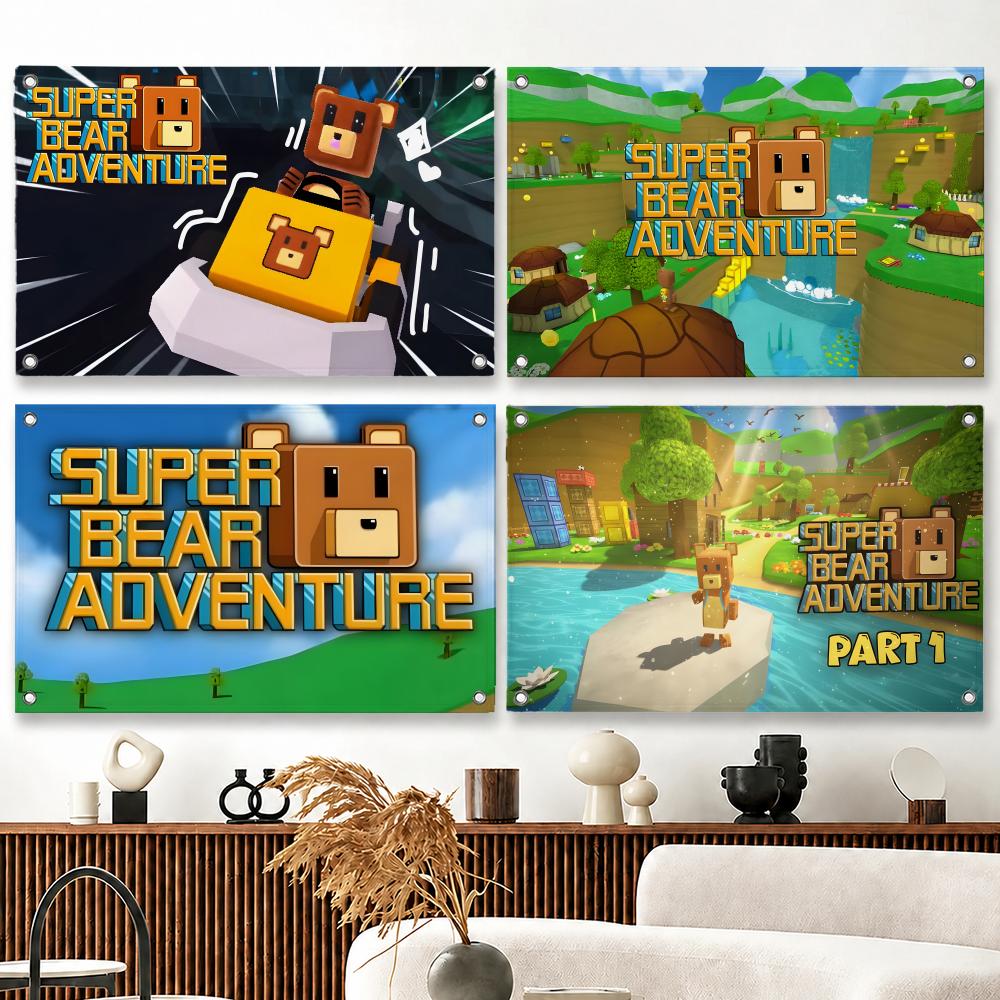Outdoor Adventure Club - Drapeaux de jeu Super Bear Adventure,