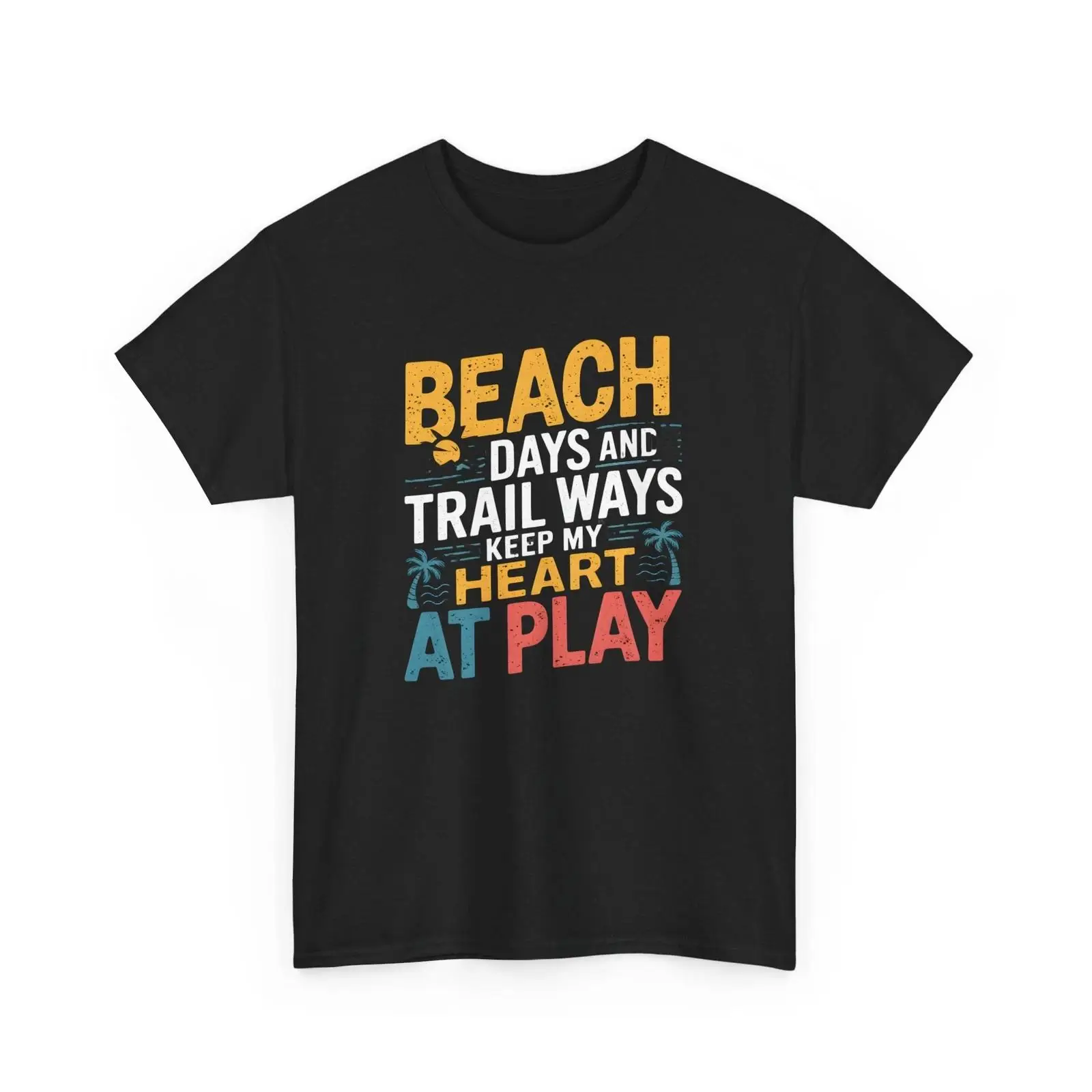Outdoor Adventure Quotes Short - T-shirt pour homme, style vintage, délavé,