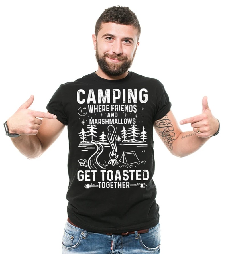 Outdoor Adventure Quotes Short - T-shirt court pour hommes, avec citation