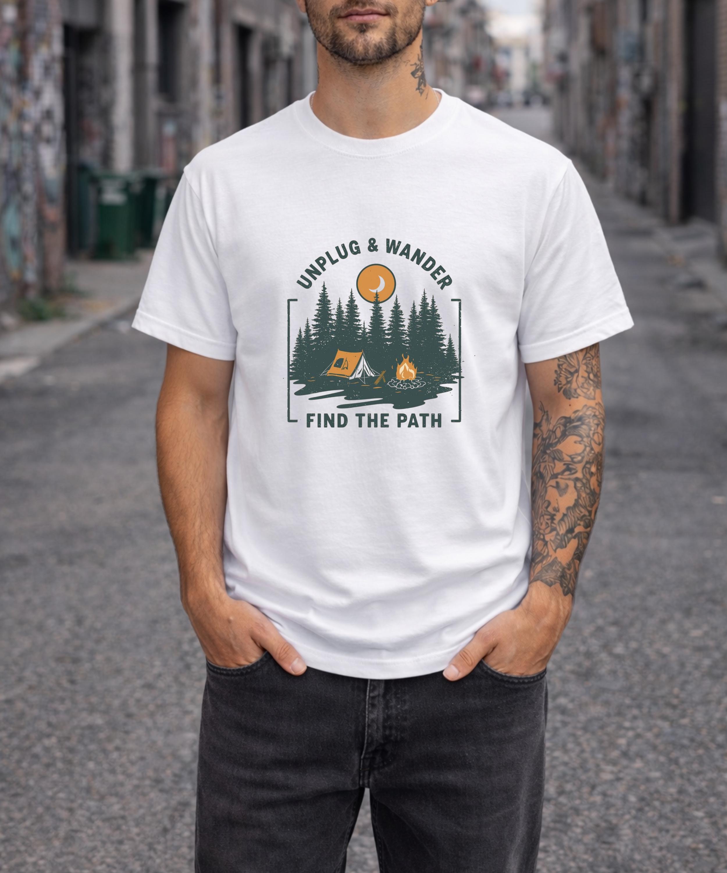Outdoor Adventure Club - T-shirt Unplug & Wander, T-shirt de