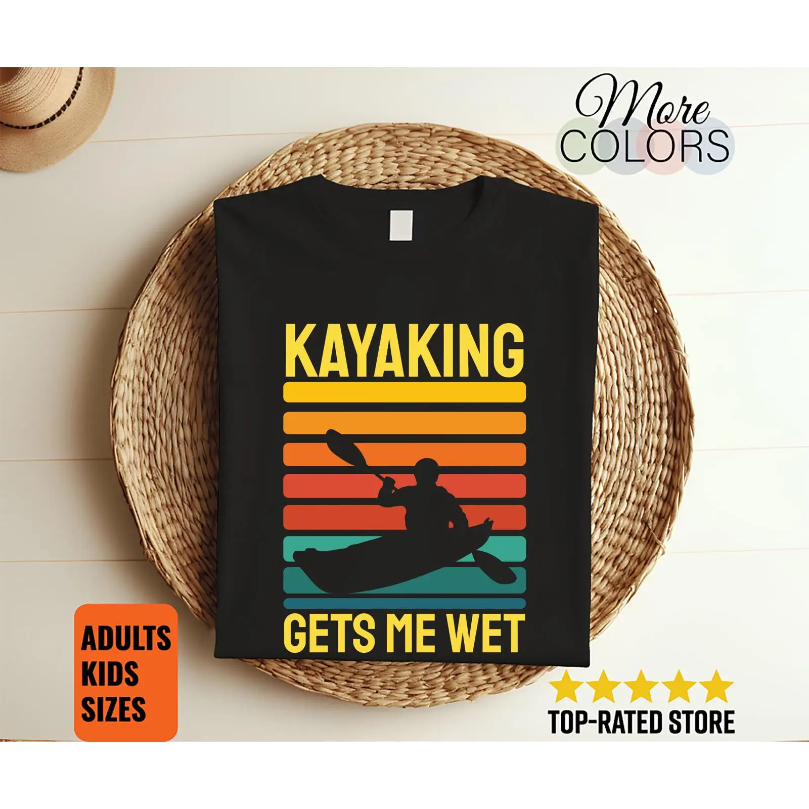 Outdoor Adventure Kayak - T-shirt drôle « Vintage Kayaking Gets