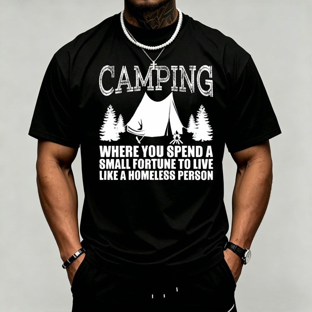 Outdoor Adventure Quotes Short - T-shirt pour homme avec motif de