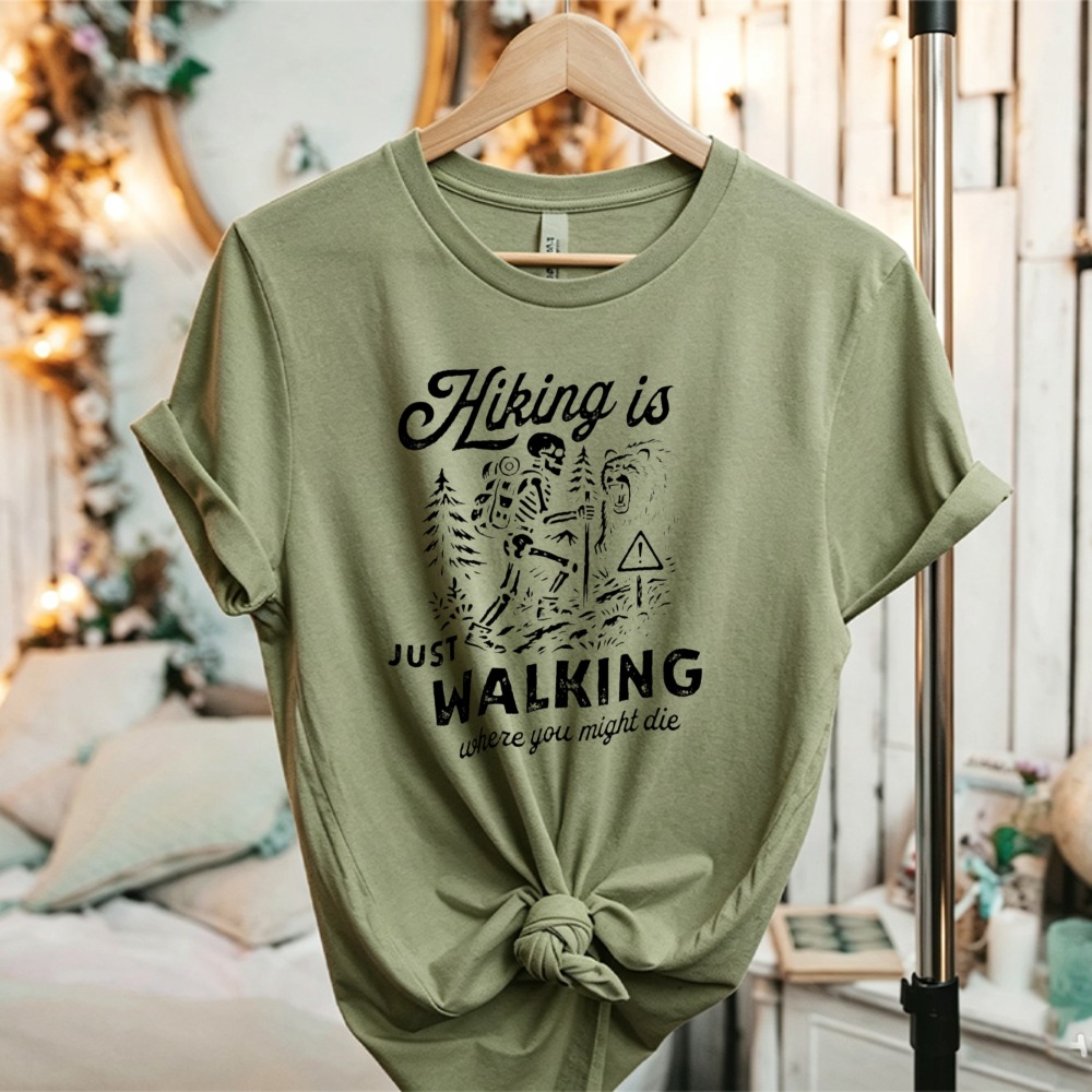 T-shirt en coton pour femme, m - Outdoor Adventure Quotes Short avis et prix
