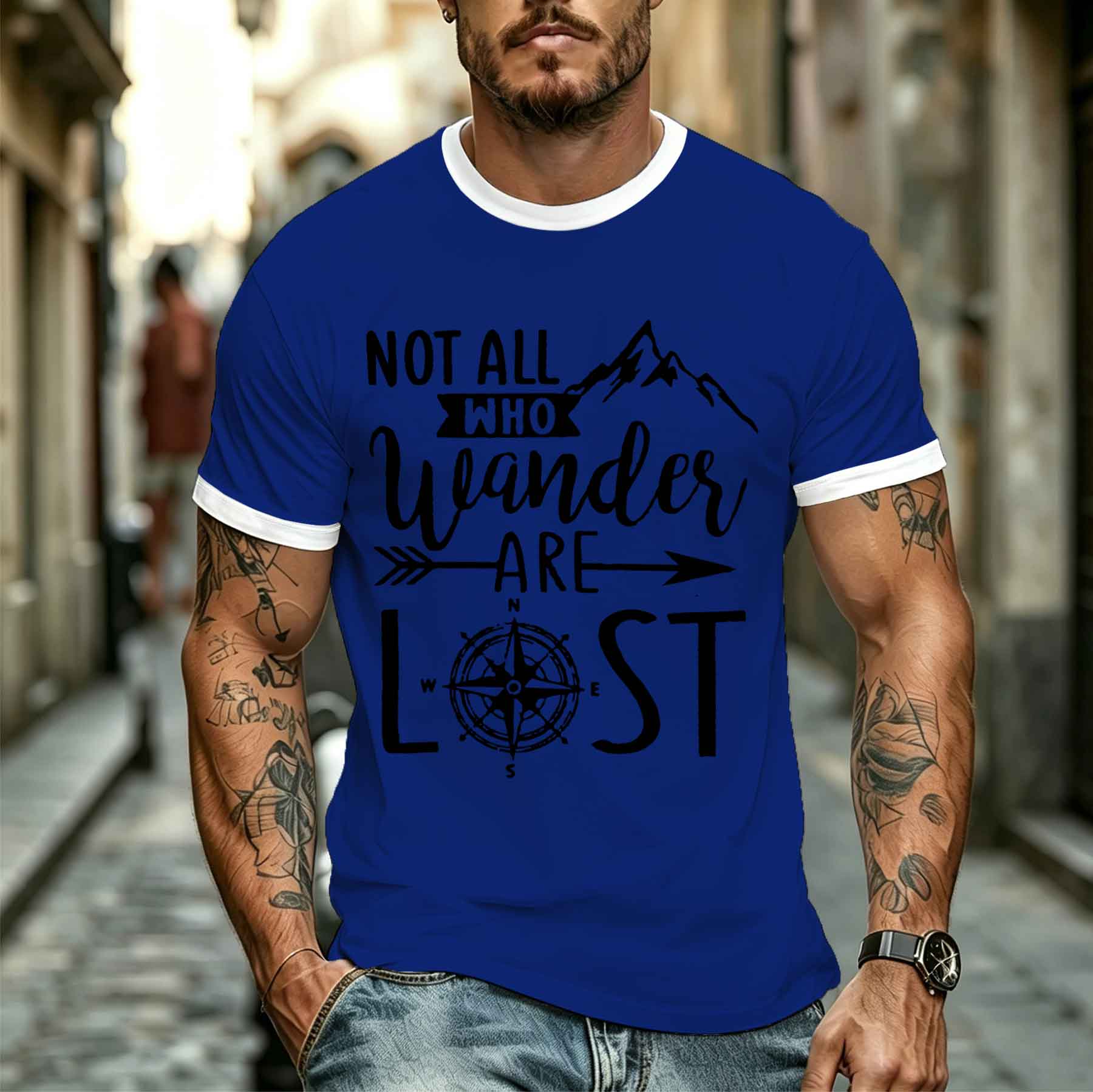 Nouveau modèle 2026 – T-shirt  - Outdoor Adventure Quotes Short avis et prix