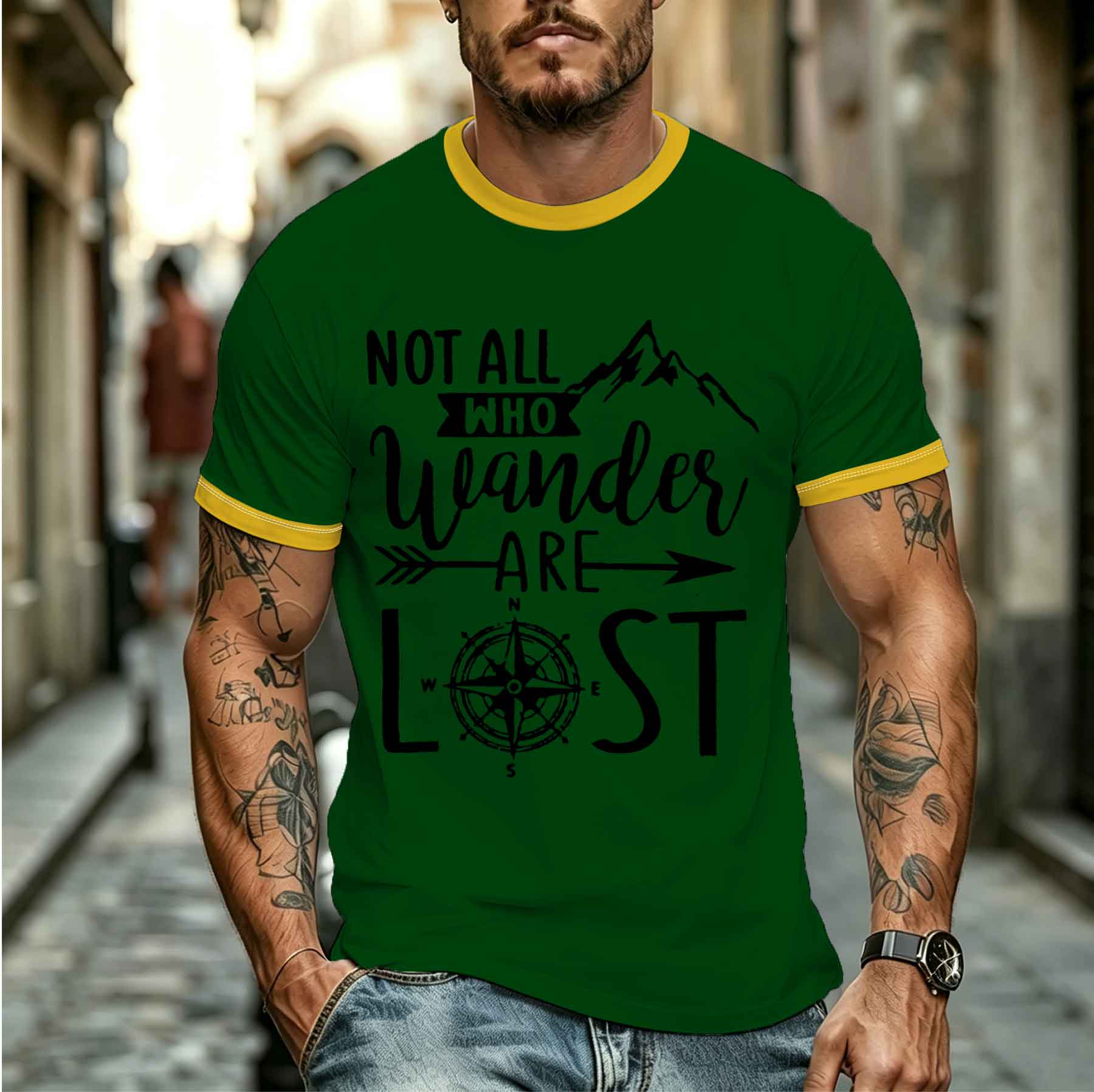 Nouveau modèle 2026 – T-shirt  - Outdoor Adventure Quotes Short avis et prix