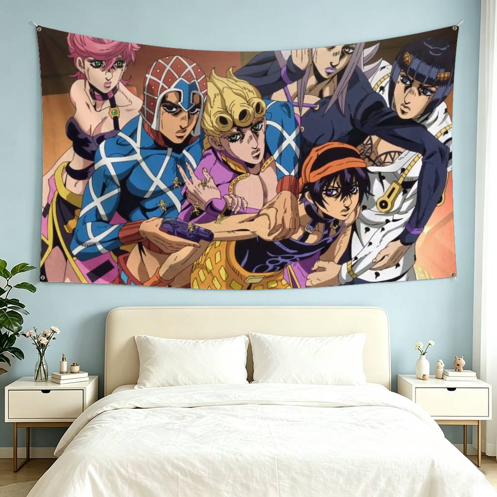 Drapeau JoJo's Bizarre Adventu - Outdoor Adventure Club avis et prix