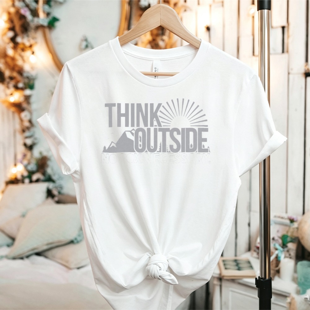 T-shirt graphique Think Outsid - Outdoor Adventure Quotes Short avis et prix