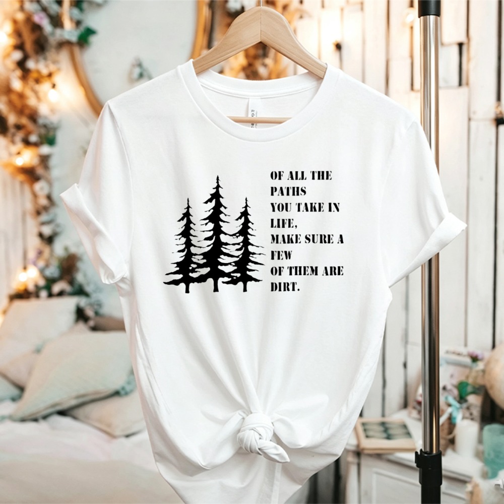 T-shirt graphique unisexe en c - Outdoor Adventure Quotes Short avis et prix