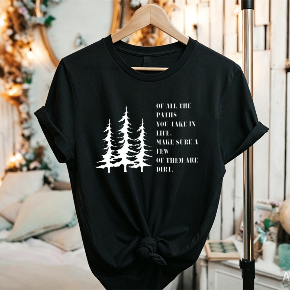 T-shirt graphique unisexe en c - Outdoor Adventure Quotes Short avis et prix