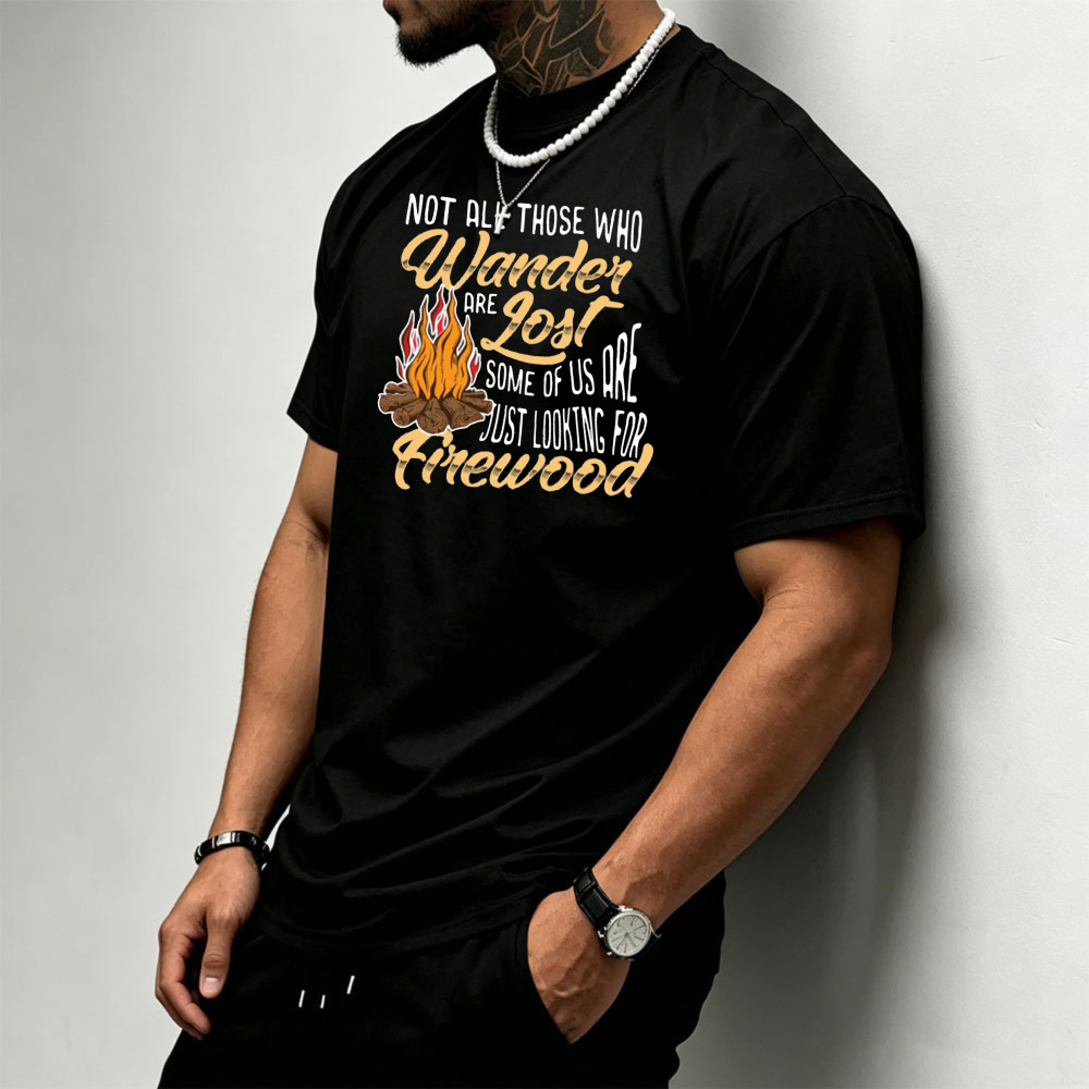 T-shirt pour homme avec impres - Outdoor Adventure Quotes Short avis et prix