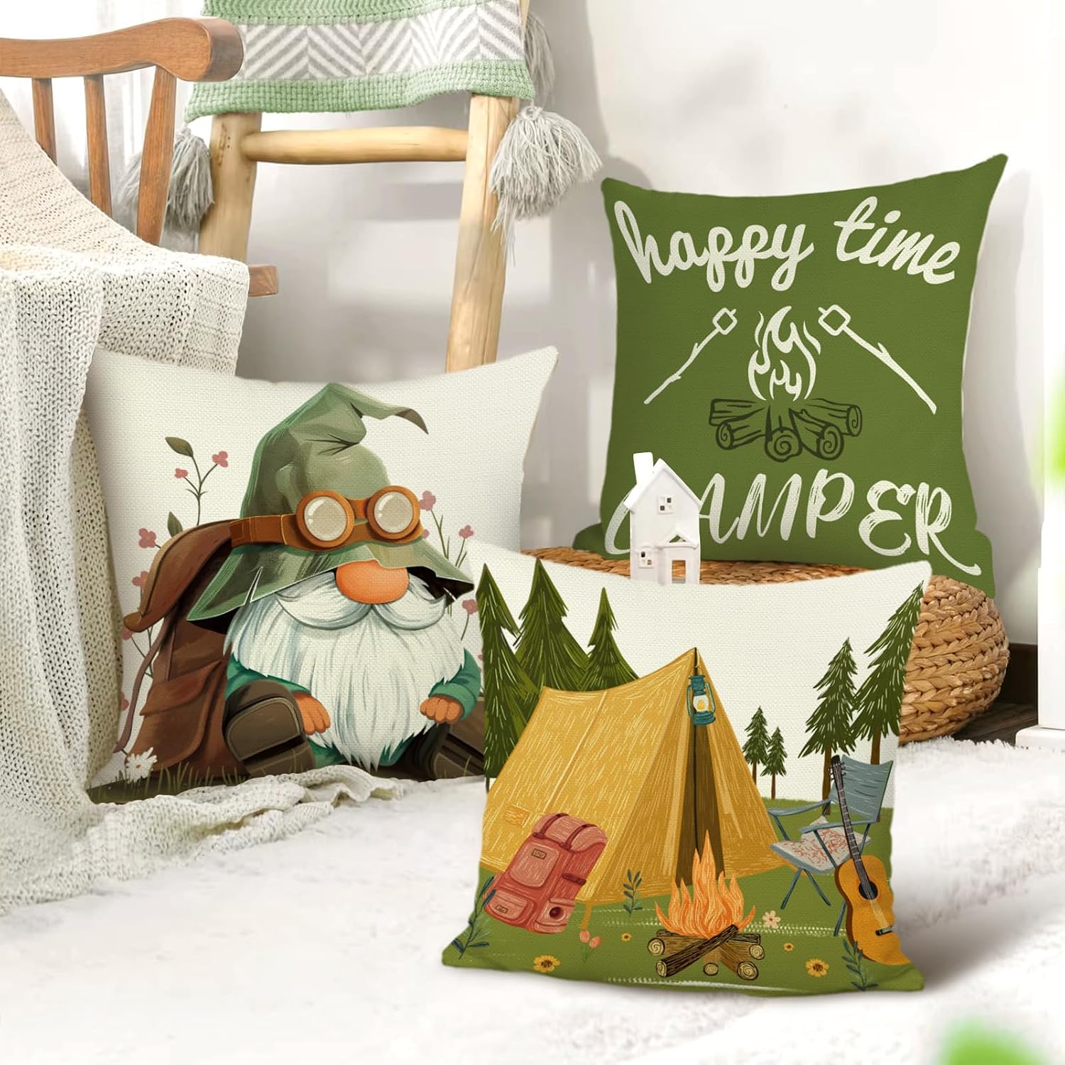 Lot de 4 coussins décoratifs p - Outdoor Adventure Group avis et prix