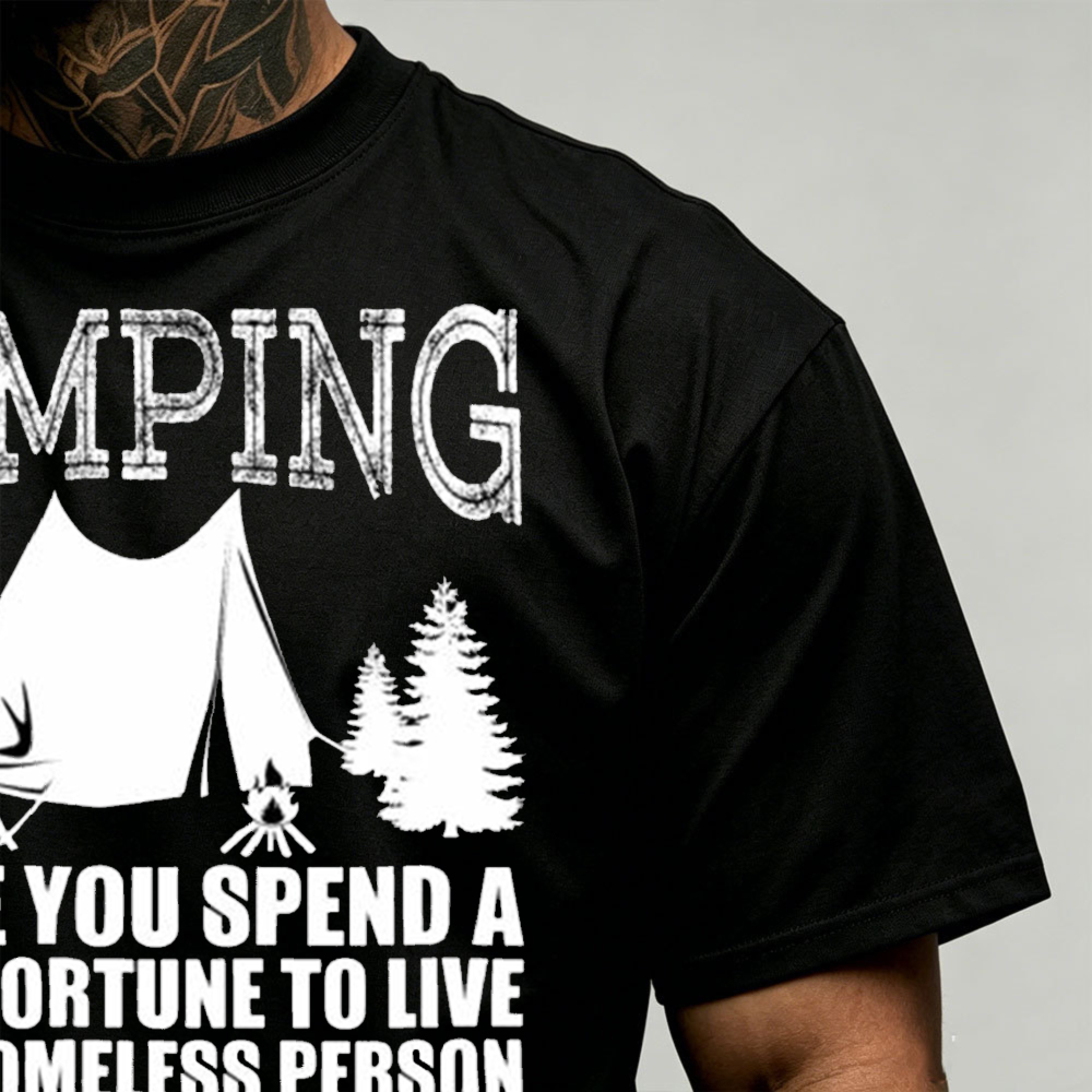 T-shirt pour homme avec motif  - Outdoor Adventure Quotes Short avis et prix
