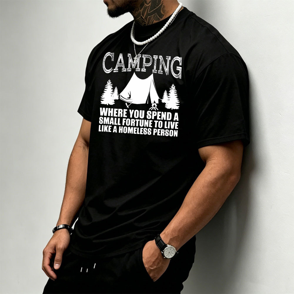 T-shirt pour homme avec motif  - Outdoor Adventure Quotes Short avis et prix